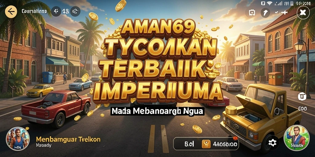 Screenshot utama AMAN69 menampilkan gameplay Tycoon yang mendetail.