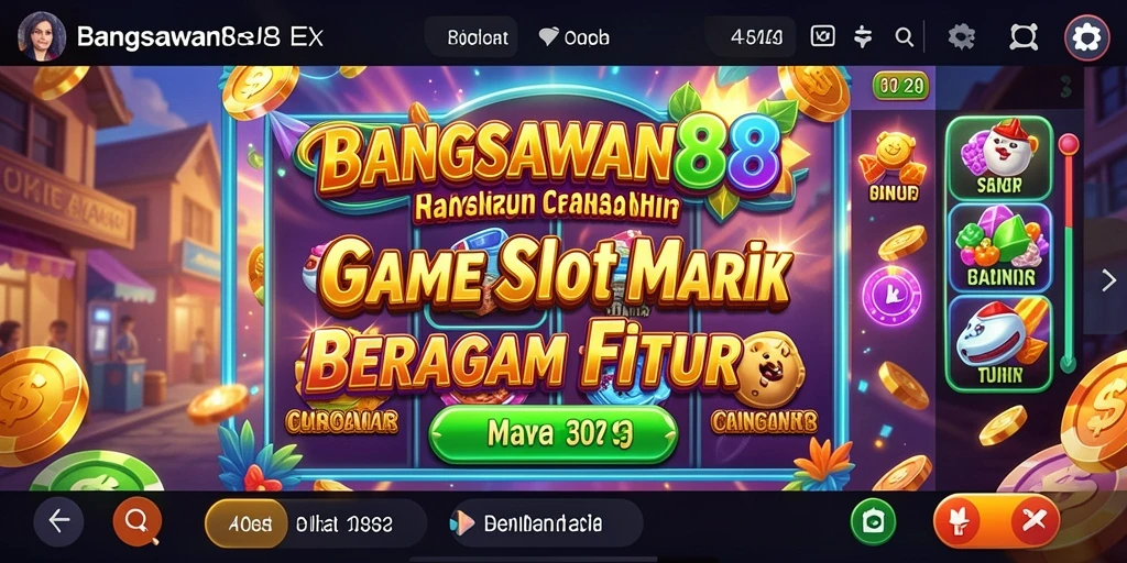 Tampilan menarik dari gameplay yang beragam di BANGSAWAN88.
