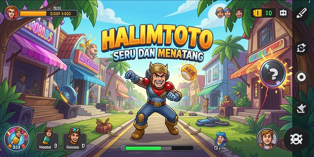 Tampilan menarik dari gameplay seru HALIMTOTO.