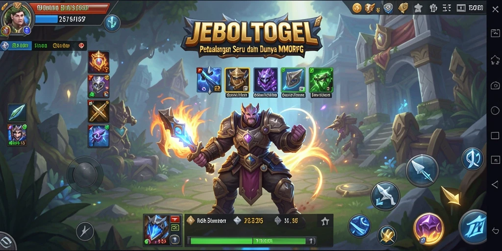 Tampilan gameplay seru di dunia JEBOLTOGEL yang luas dan menawan.