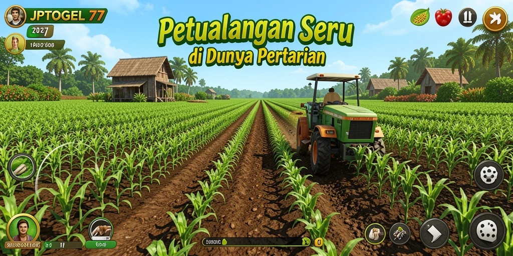 Tampilan menarik gameplay di dunia pertanian JPTOGEL77.