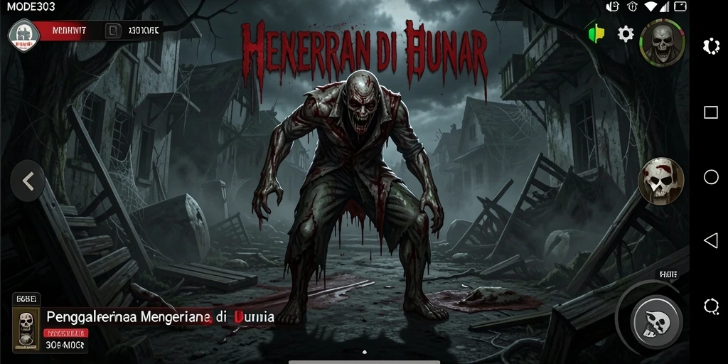 Gameplay menyeramkan di MODE303 dengan nuansa horror yang mencekam.