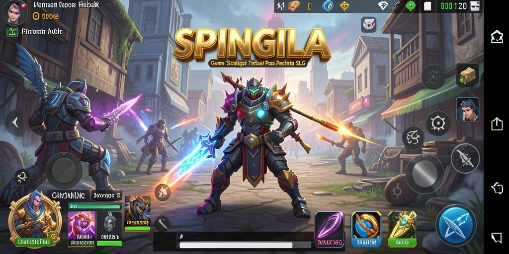 Tampilan gameplay <strong>SPINGILA</strong> yang dinamis dan menarik.